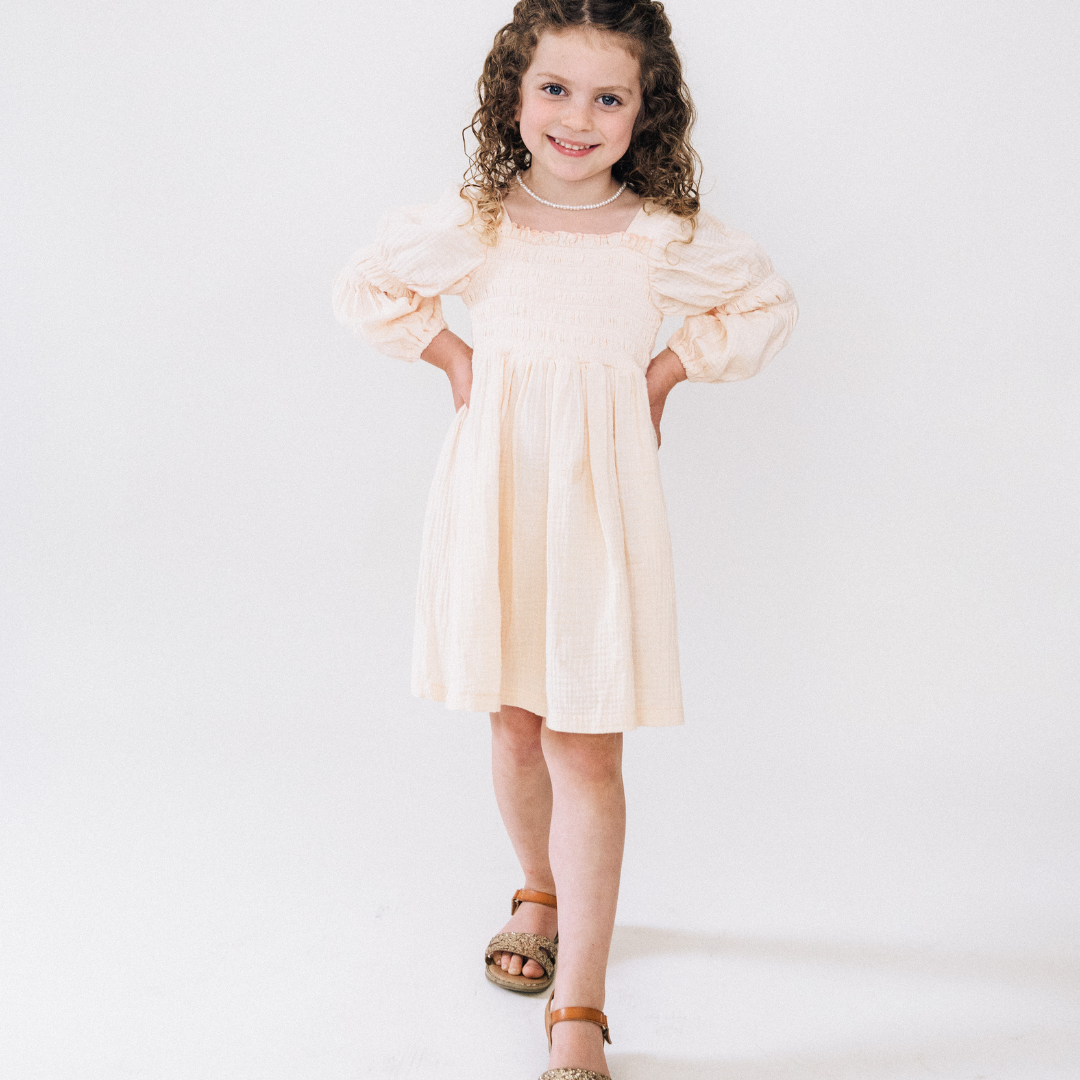 Muslin Puffed Sleeve Mommy & Me Dresses