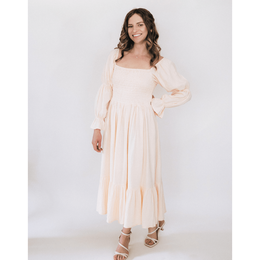 Muslin Puffed Sleeve Mommy & Me Dress - Women - HAHA MAMA Clothing