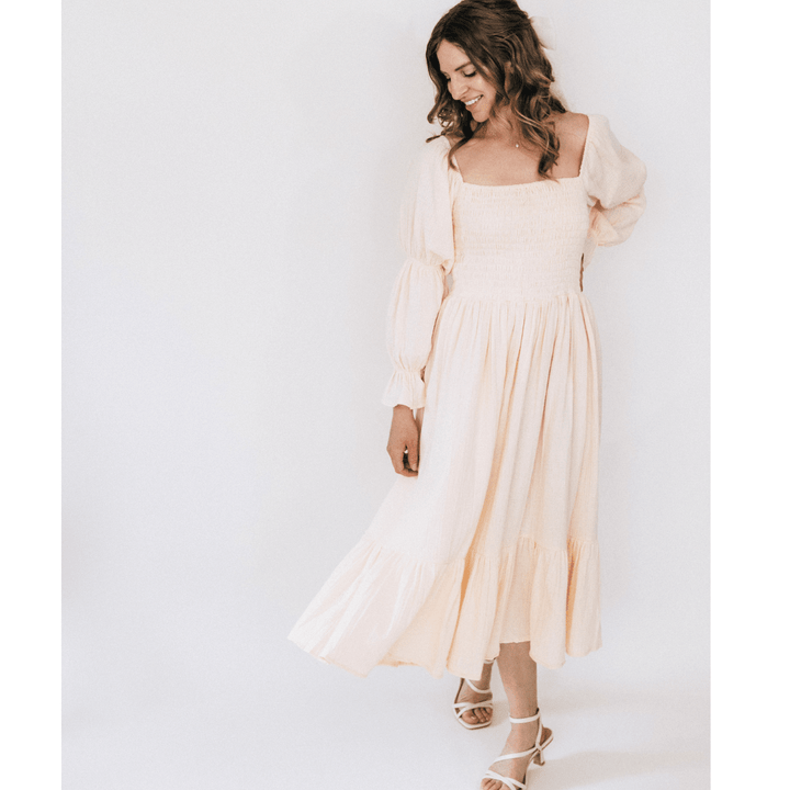 Muslin Puffed Sleeve Mommy & Me Dress - Women - HAHA MAMA Clothing