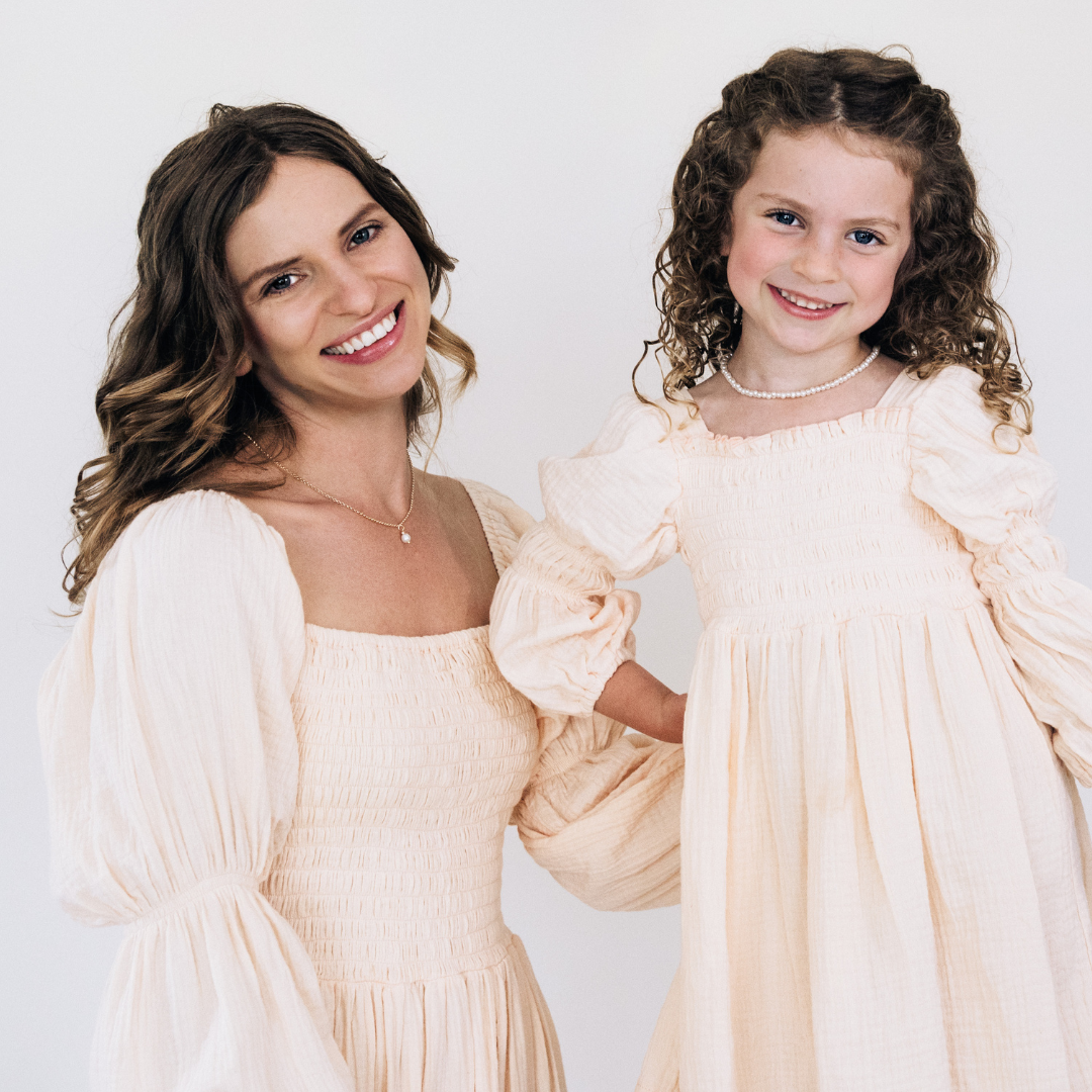 Muslin Puffed Sleeve Mommy & Me Dress - Child