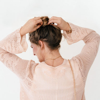 Crochet Bell Sleeve Cardigan- Women