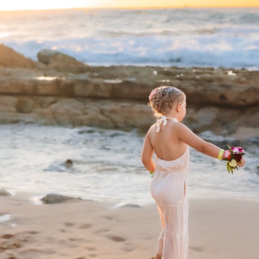 Soft White Crochet Jumpsuit - Child