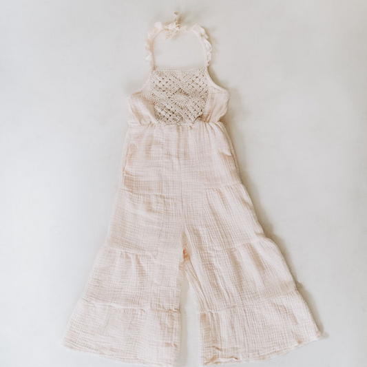 Soft White Crochet Mommy & Me Dress - Child