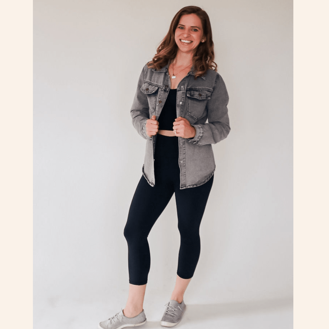 Silver Gray Denim Jacket - Women - HAHA MAMA Clothing