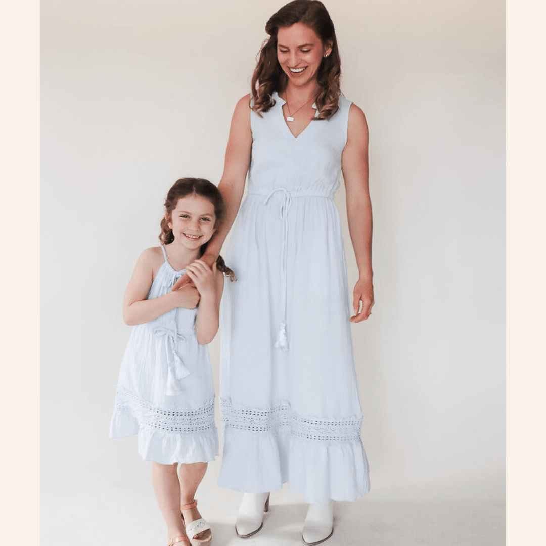 Lace Cutout Mommy & Me Dresses - HAHA MAMA Clothing