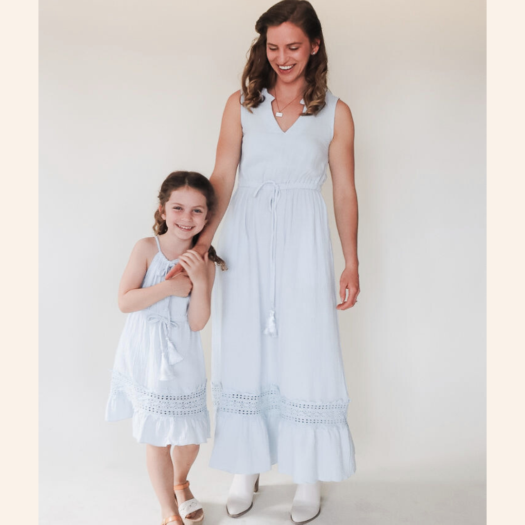 Lace Cutout Mommy & Me Dresses