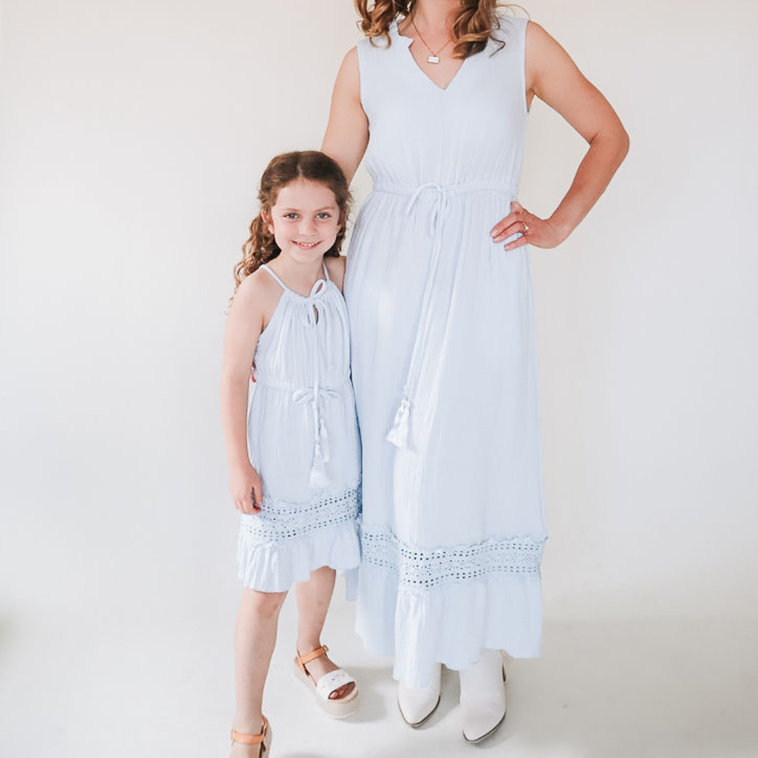 Lace Cutout Mommy & Me Dresses