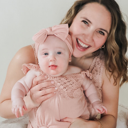 Dusty Rose Crochet Mommy & Me Dress - Infant