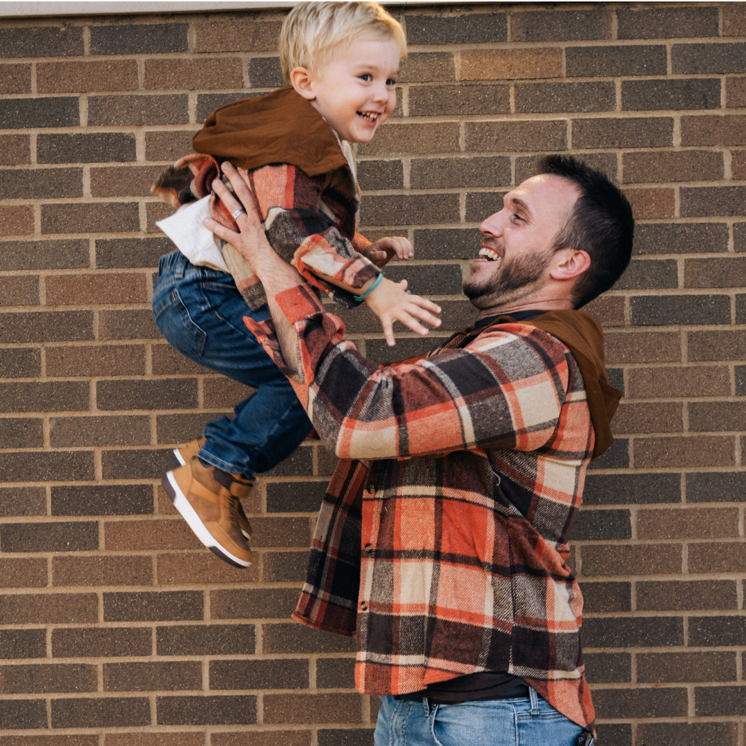 Rust & Brown Daddy & Son Flannels