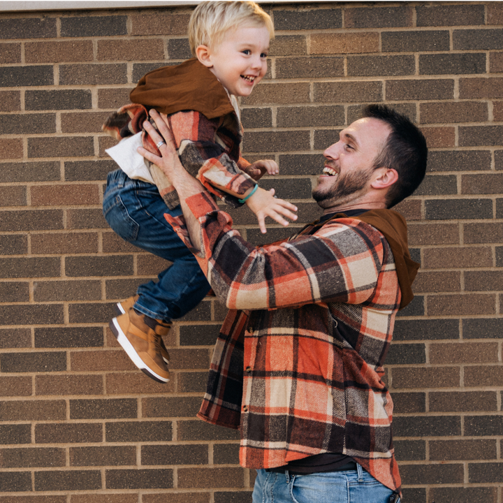 Rust & Brown Daddy & Son Flannels