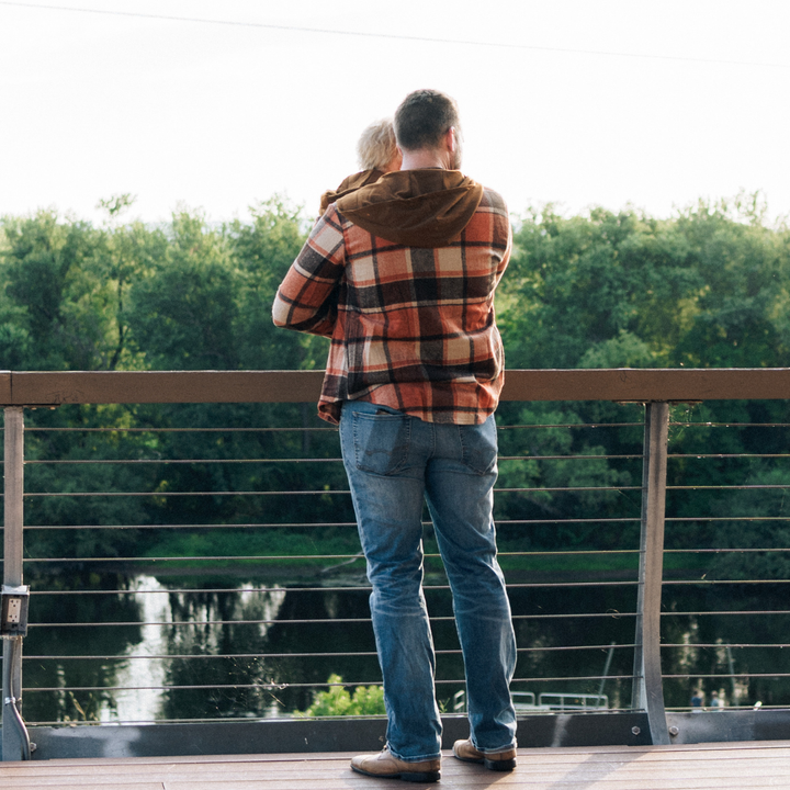 Rust & Brown Daddy & Son Flannels