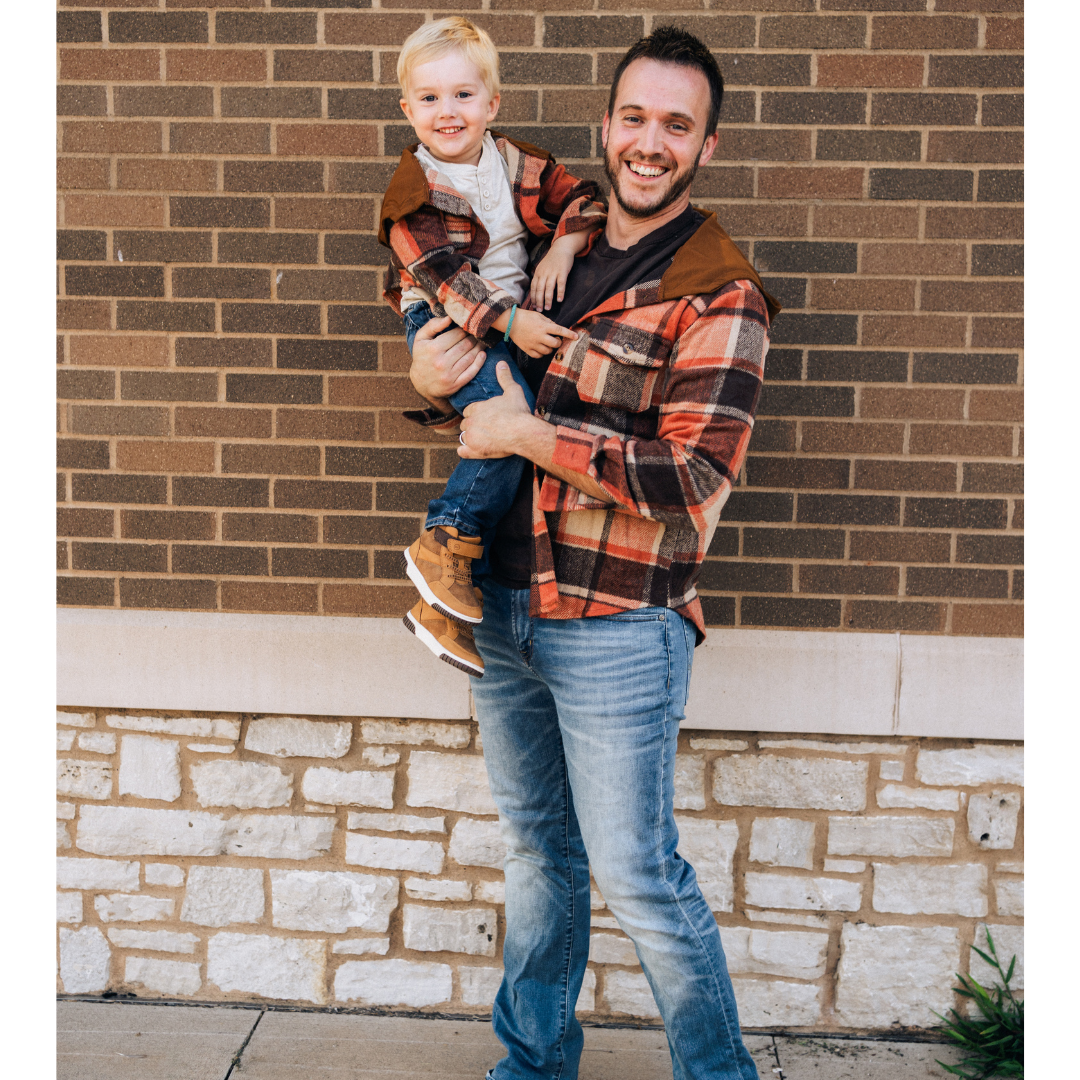 Rust & Brown Daddy & Son Flannels