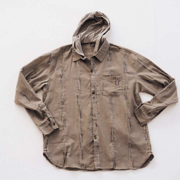 Hooded Embroidered Shirts - Adult - HAHA MAMA Clothing