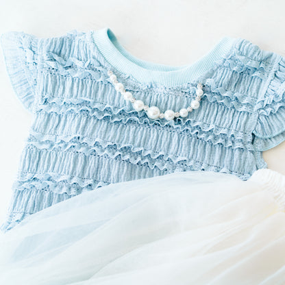 Ruffle Blue Pearl Outfit- Child