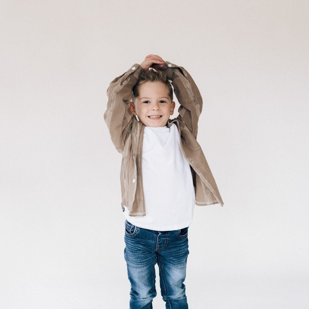 Hooded Embroidered Shirts- Child