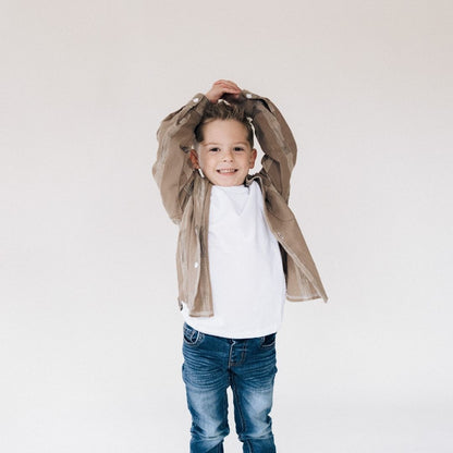 Hooded Embroidered Shirts- Child