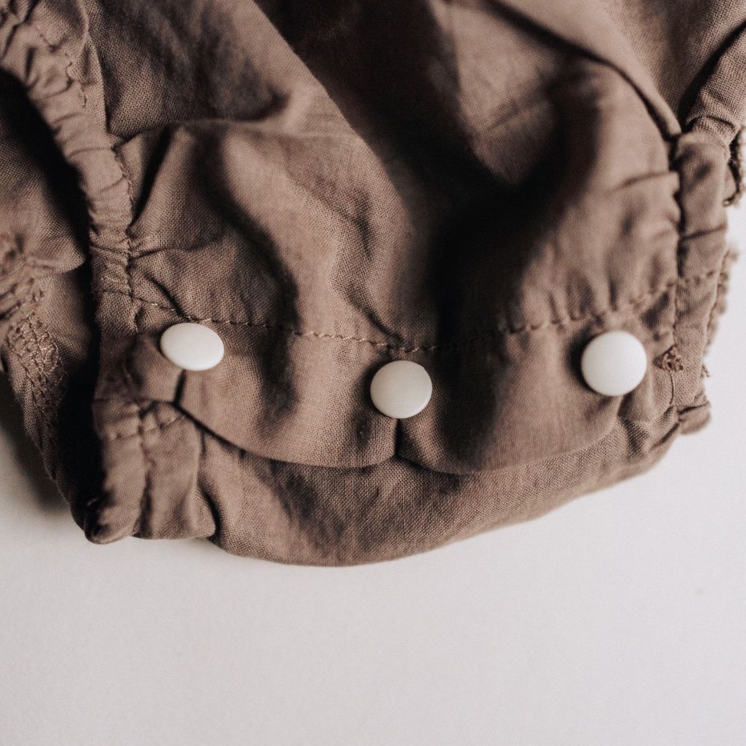 Embroidered Short Sleeve Floral Onesie - Infant - HAHA MAMA Clothing