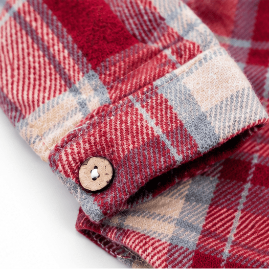 Red Cozy Flannel- Boy's - HAHA MAMA Clothing
