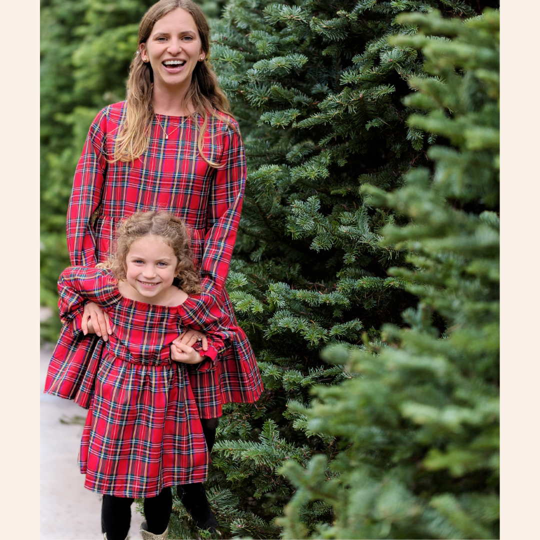 Christmas Red Tartan Family Matching