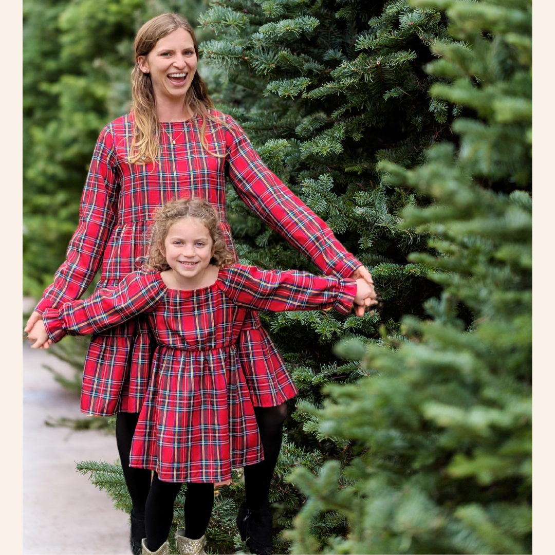 Christmas Red Tartan Family Matching