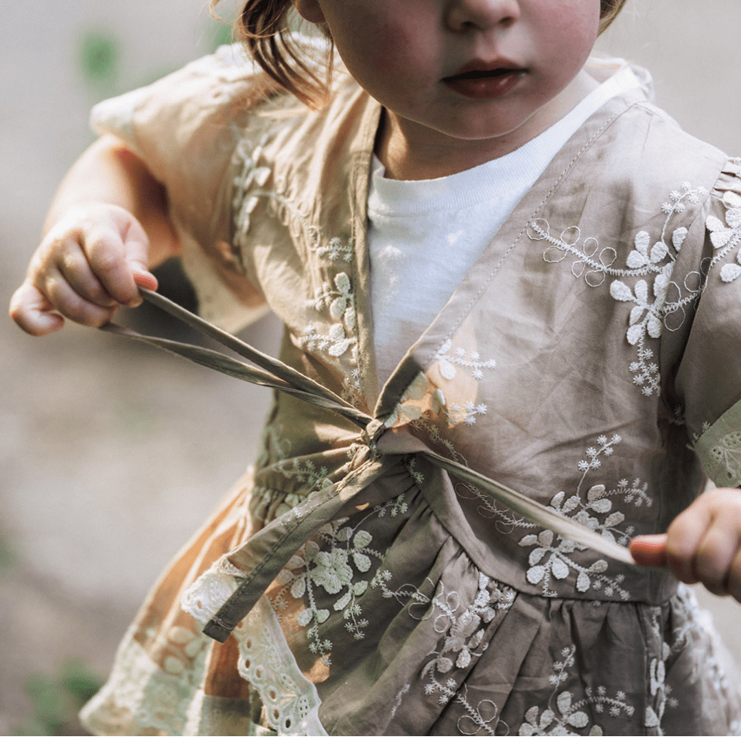 Embroidered Cardigan- Child - HAHA MAMA Clothing