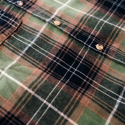 Lightweight Green Flannel- Adult & Son