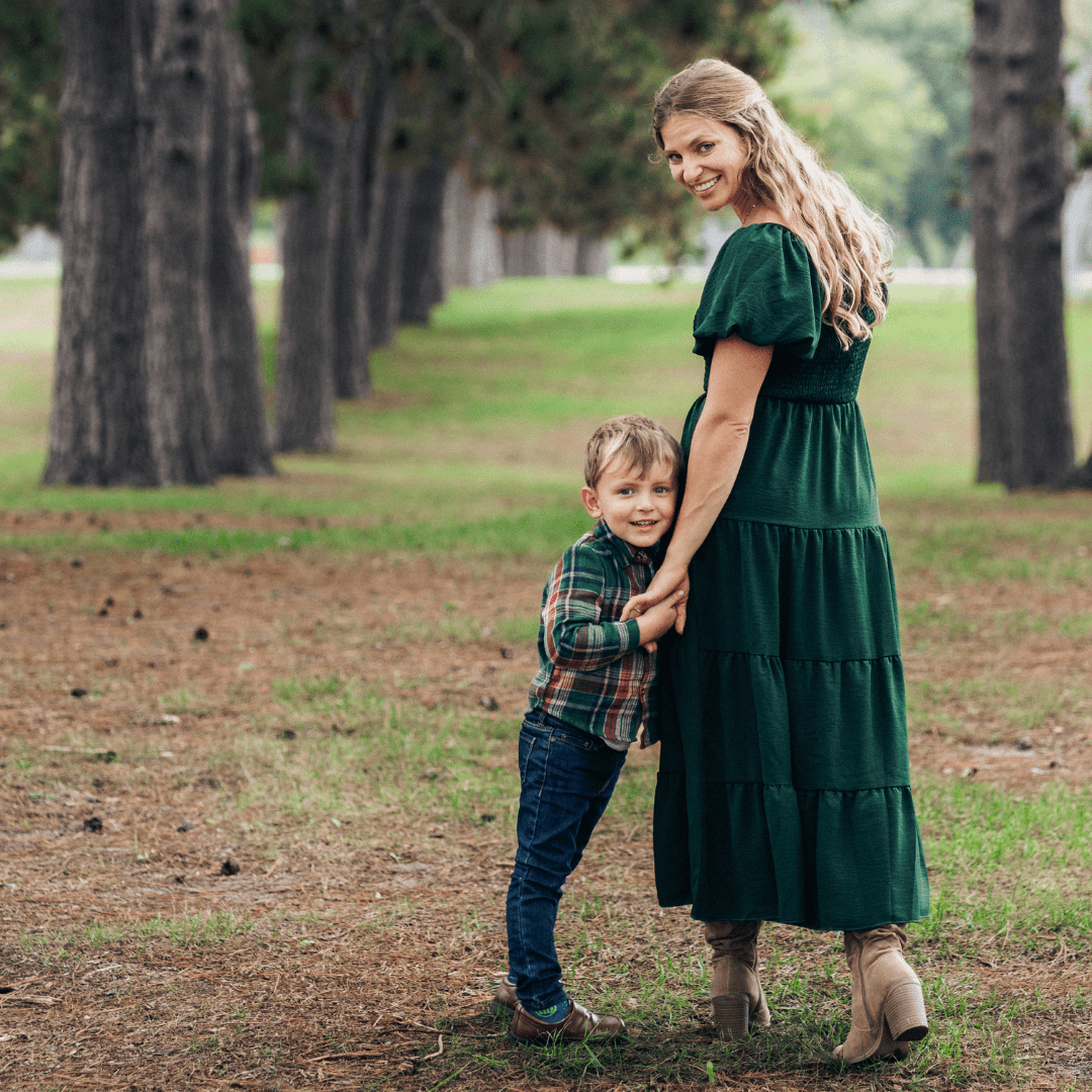 Mommy & Son Matching Elegant Holiday Outfits - HAHA MAMA Clothing