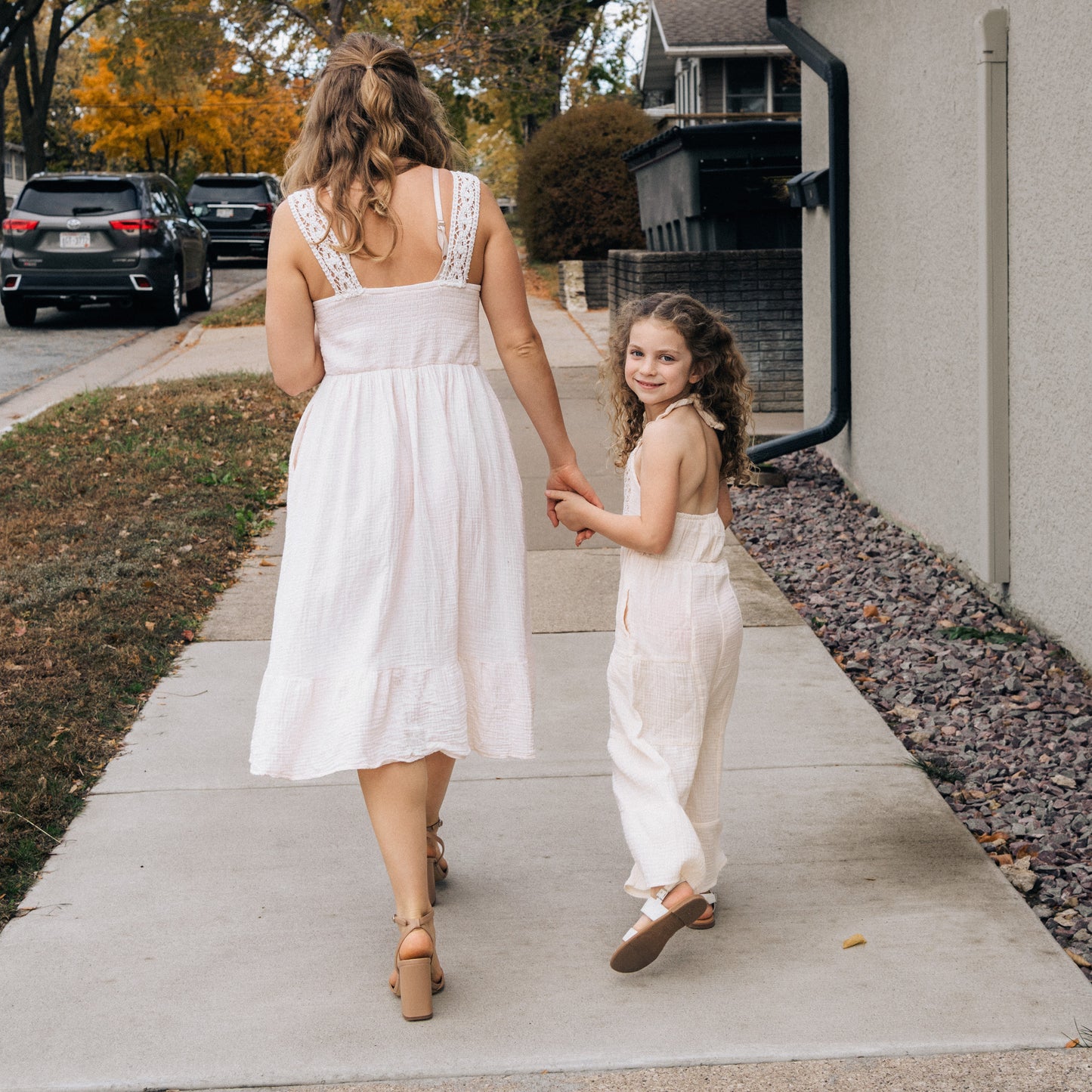 Soft White Crochet Mommy & Me Dresses