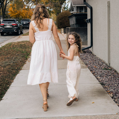 Soft White Crochet Mommy & Me Dresses