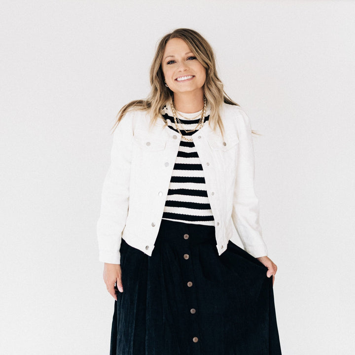 Striped Sweater Tank - Women - HAHA MAMA Clothing