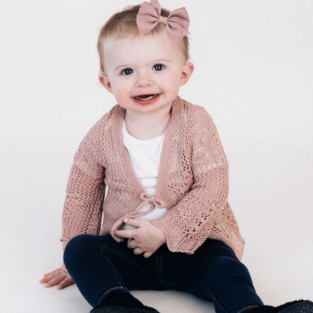 Crochet Bell Sleeve Cardigan - Infant - HAHA MAMA Clothing
