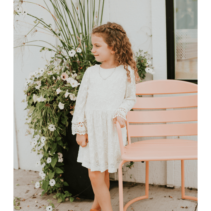 Ivory Lace Mommy & Me Dress - Child - HAHA MAMA Clothing