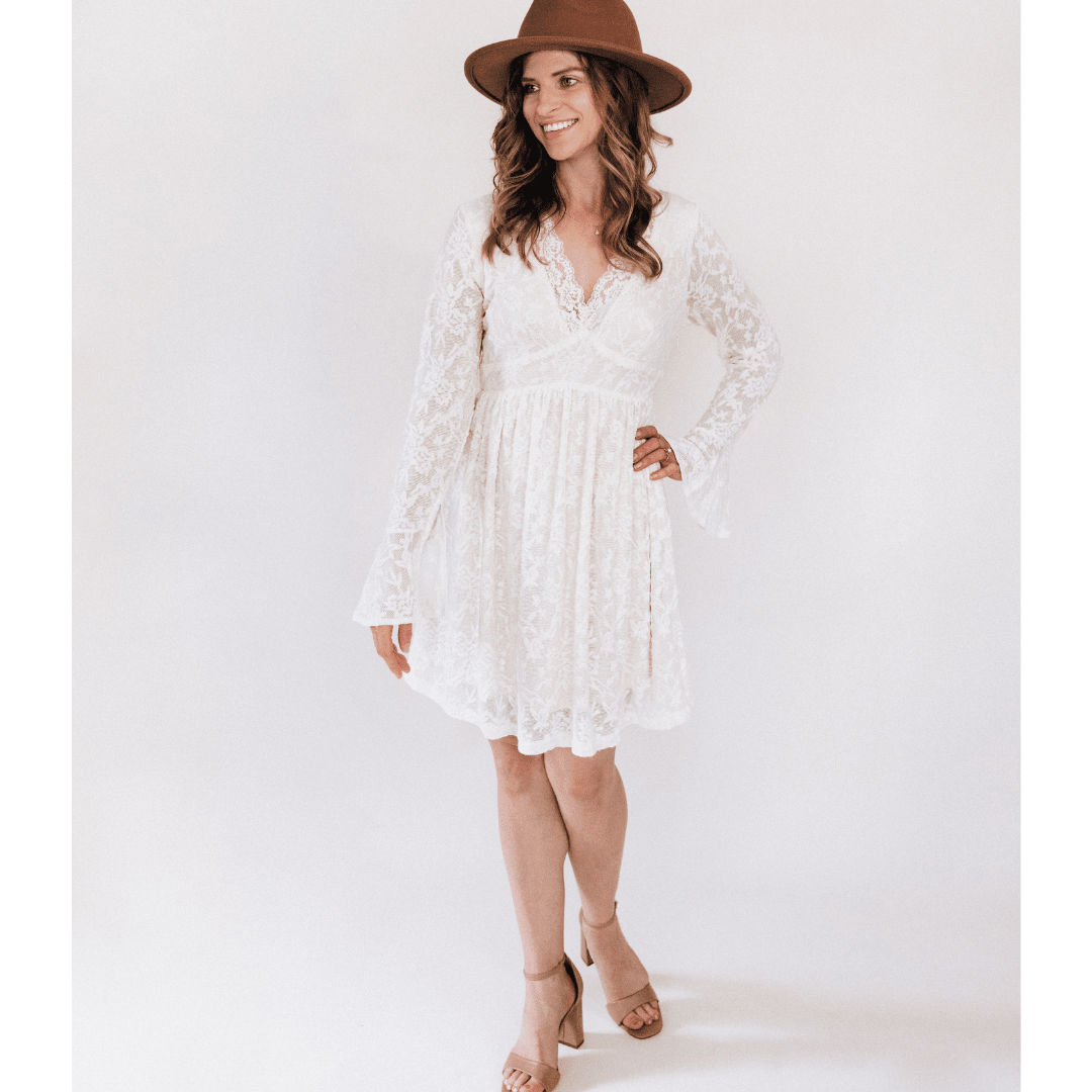 Ivory Lace Mommy & Me Dresses - HAHA MAMA Clothing