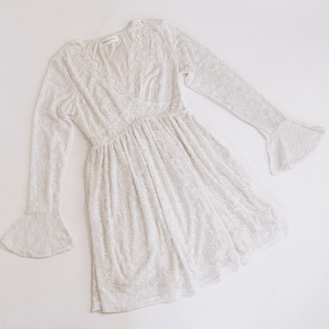 Ivory Lace Mommy & Me Dress - Women - HAHA MAMA Clothing
