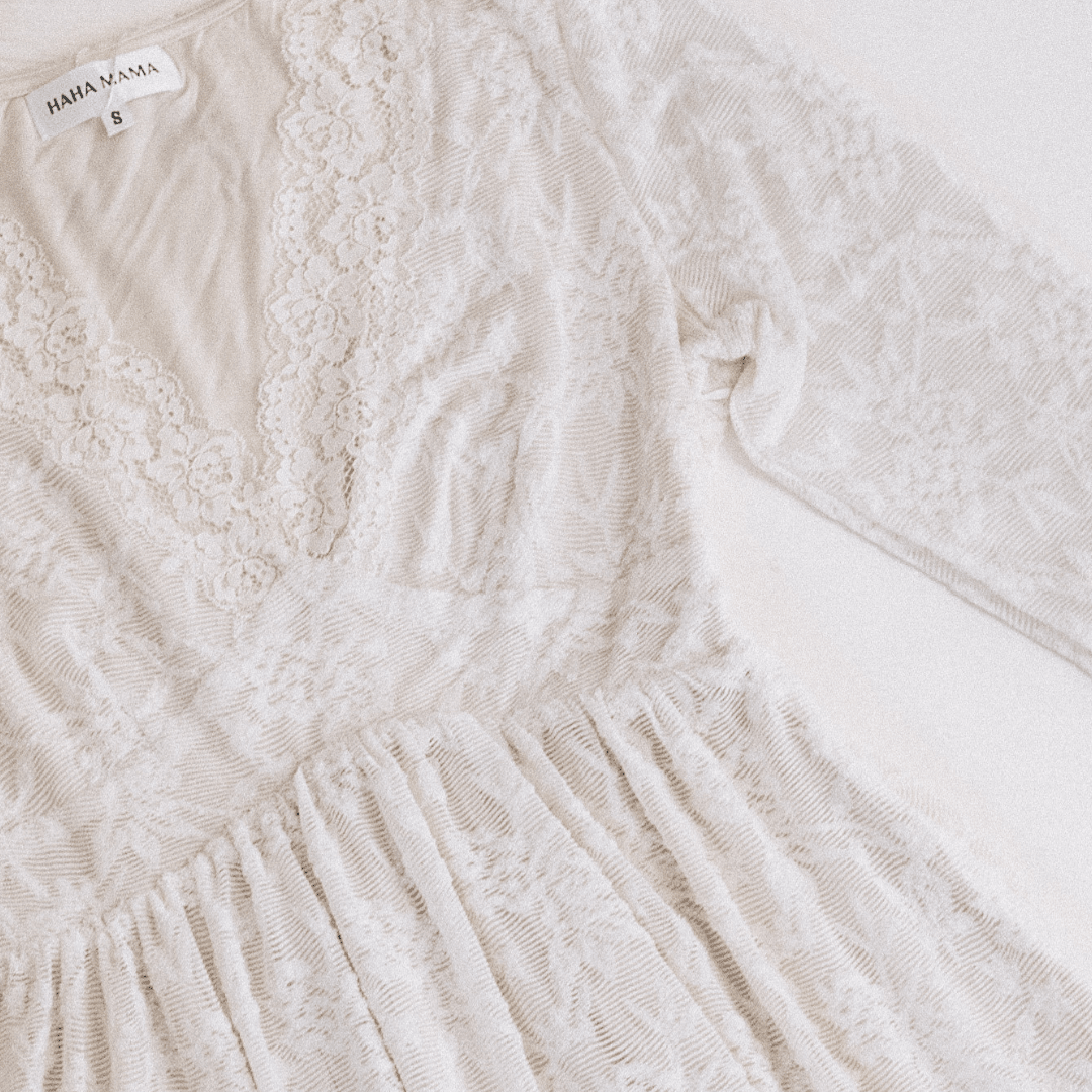 Ivory Lace Mommy & Me Dress - Women - HAHA MAMA Clothing
