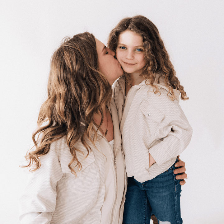 Textured Khaki Jacket - Child - HAHA MAMA Clothing