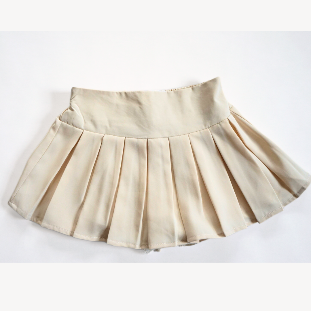 Khaki Pleated Skort - Child