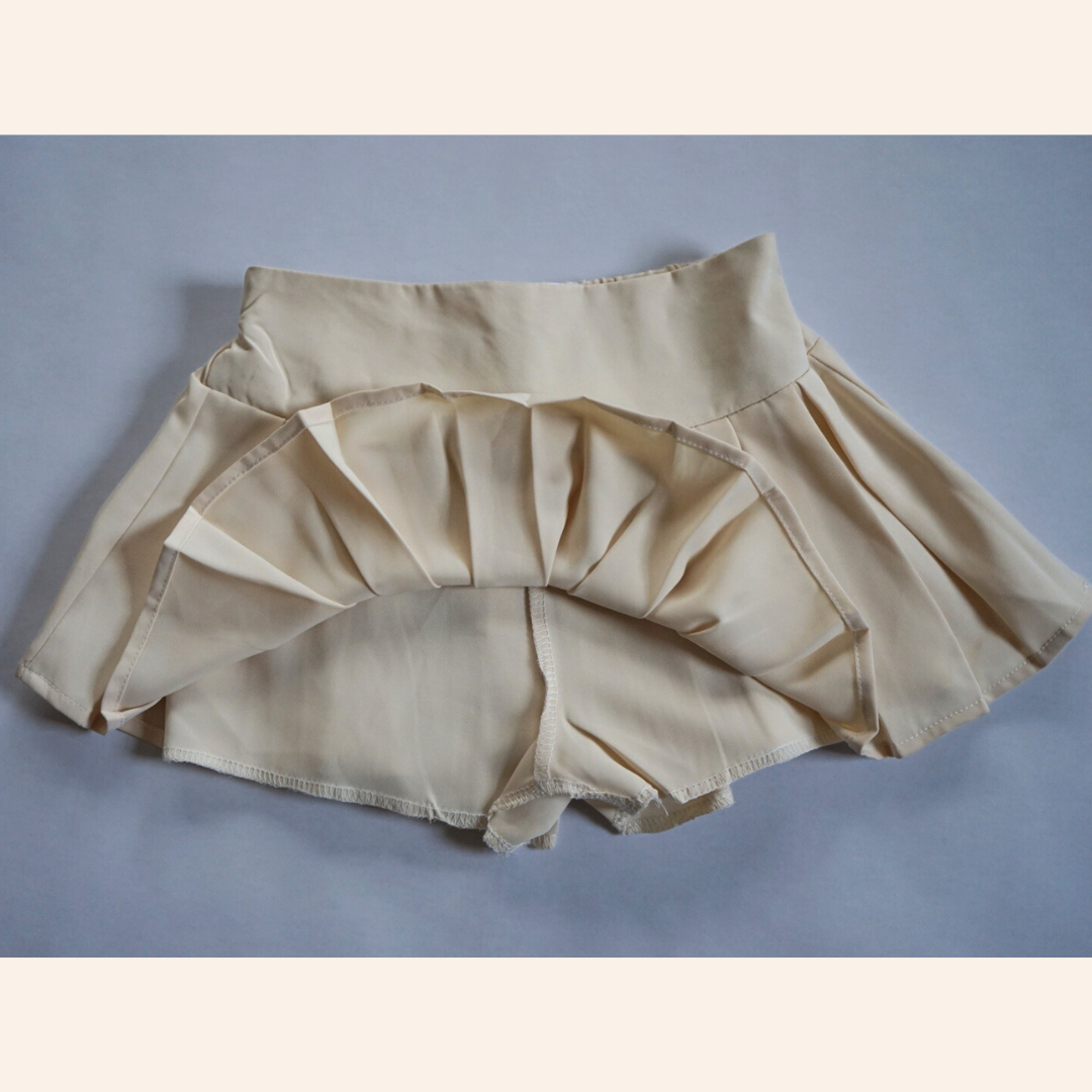 Khaki Pleated Skort - Child