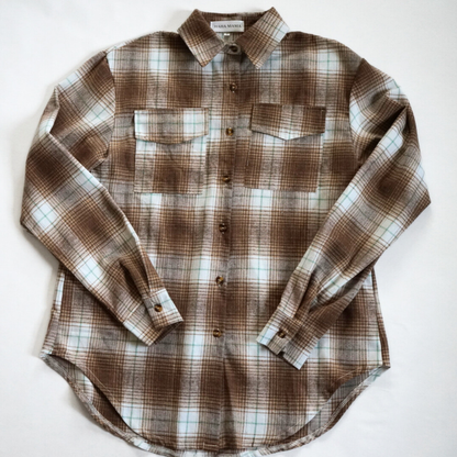 Lightweight Brown Flannel - Adult