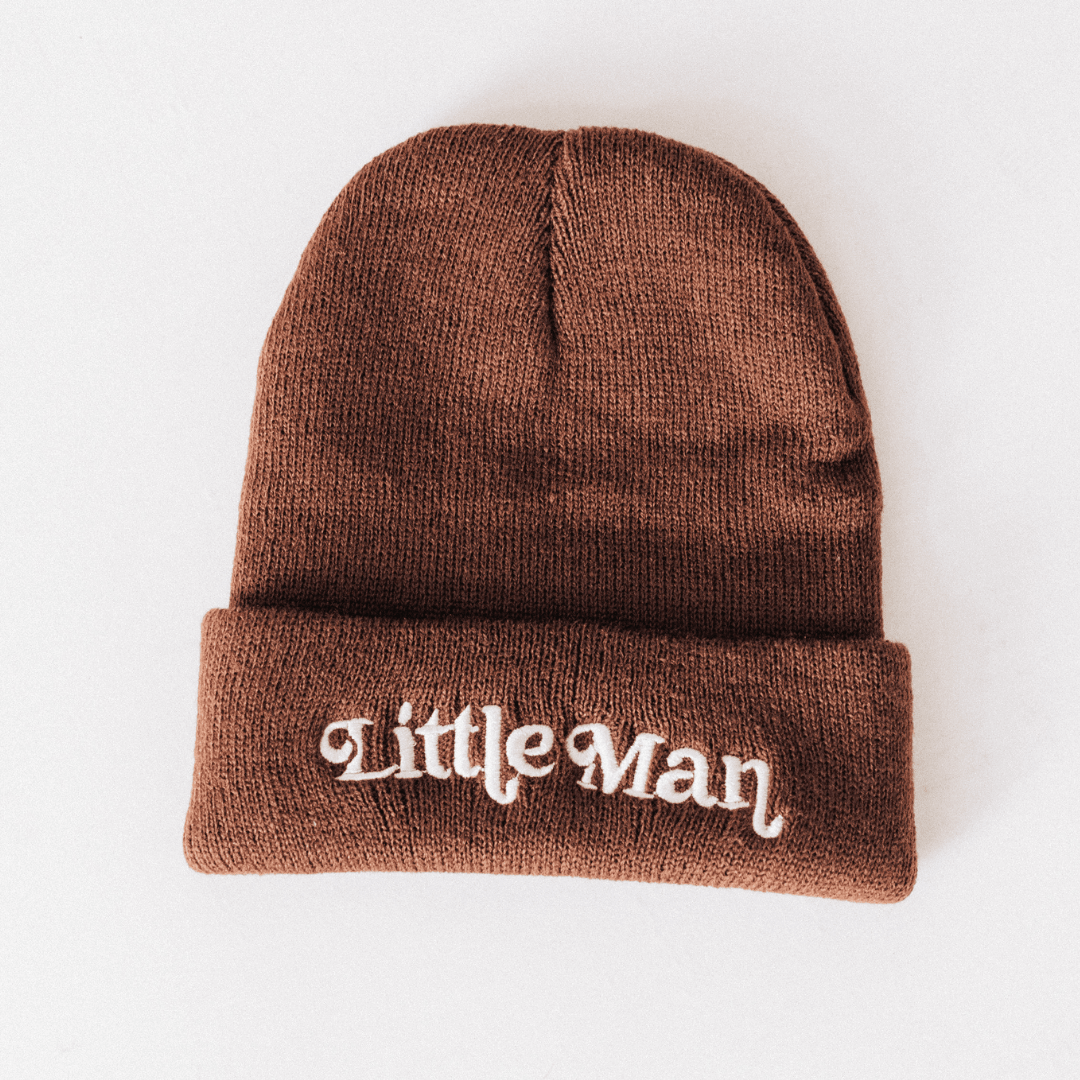 Matching Mommy & Me Beanies- Dark Brown - HAHA MAMA Clothing