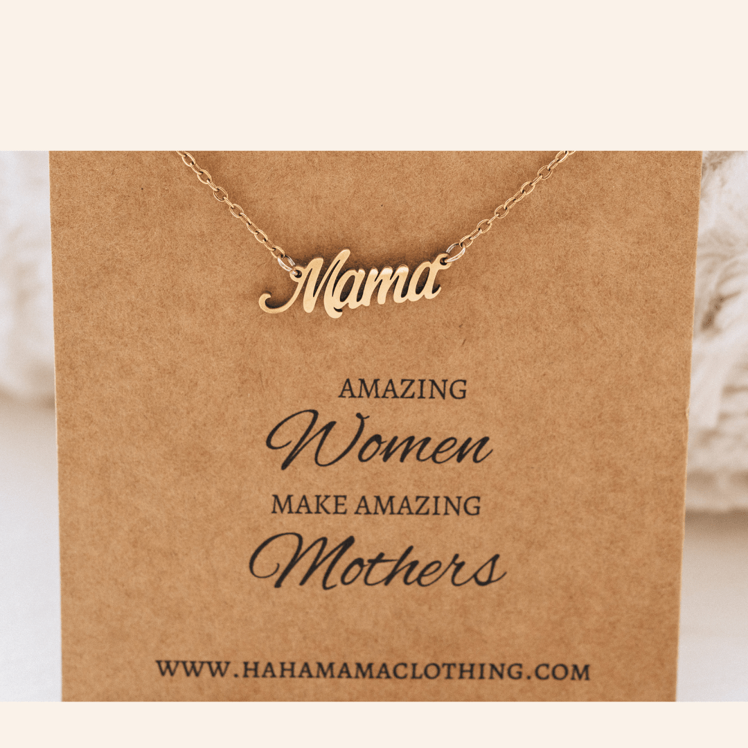 Dainty Mama Necklace - HAHA MAMA Clothing