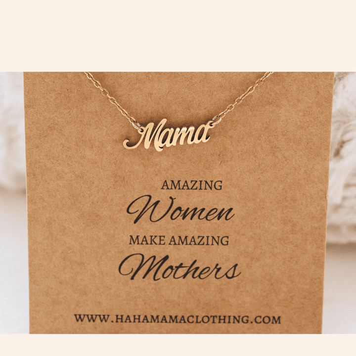 Dainty Mama Necklace - HAHA MAMA Clothing