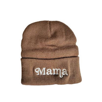 Matching Mommy & Me Beanies- Dark Brown