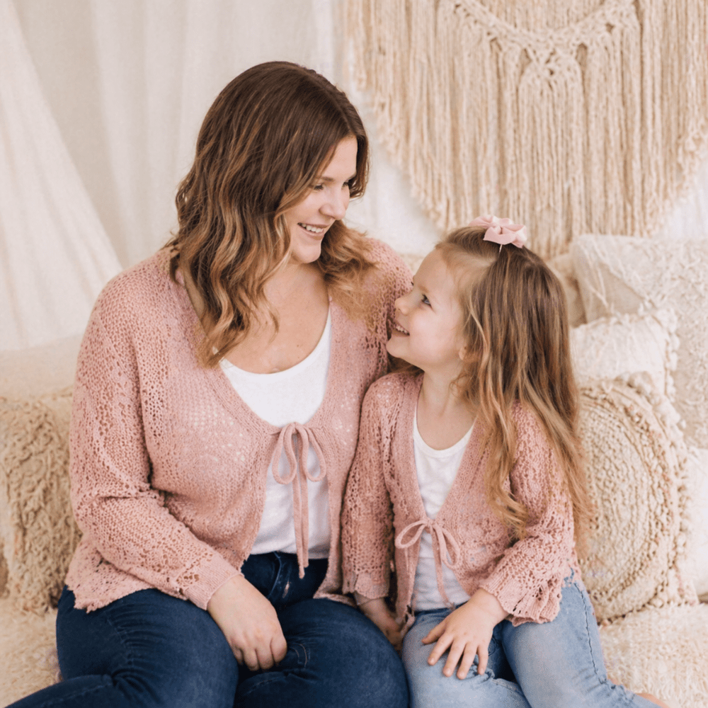 Crochet Bell Sleeve Mommy & Me Cardigans - HAHA MAMA Clothing