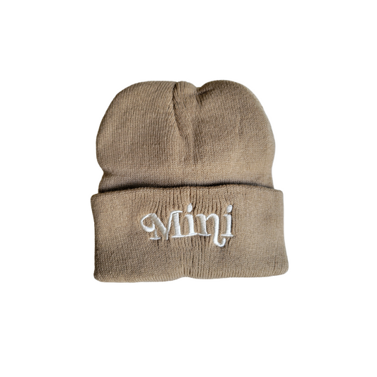 Matching Knit Hats- Mini- Tan