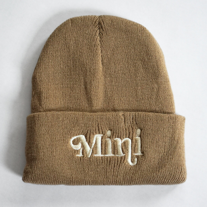 Matching Mommy & Me Beanies- Tan