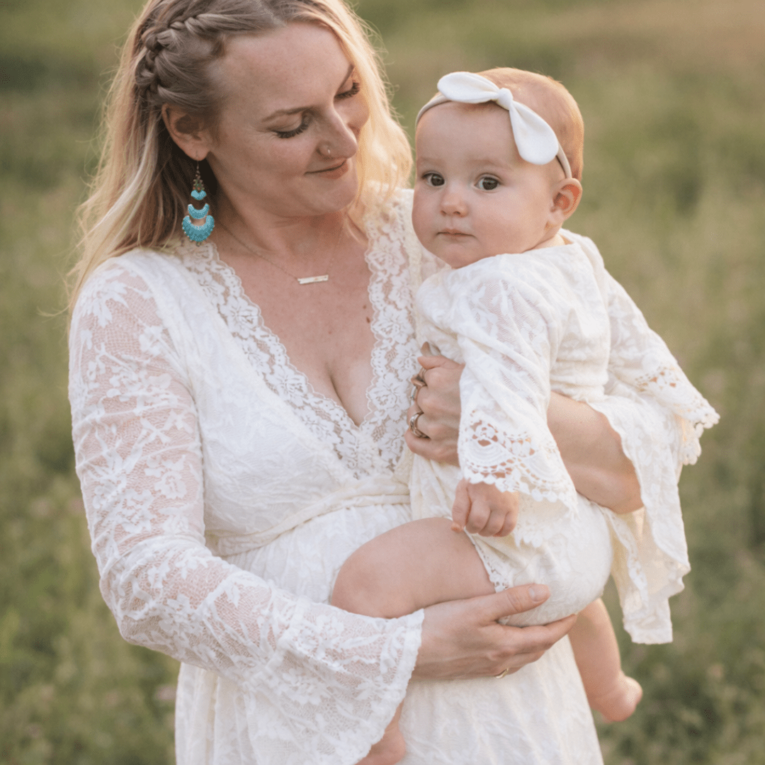 Ivory Lace Mommy & Me Dresses - HAHA MAMA Clothing