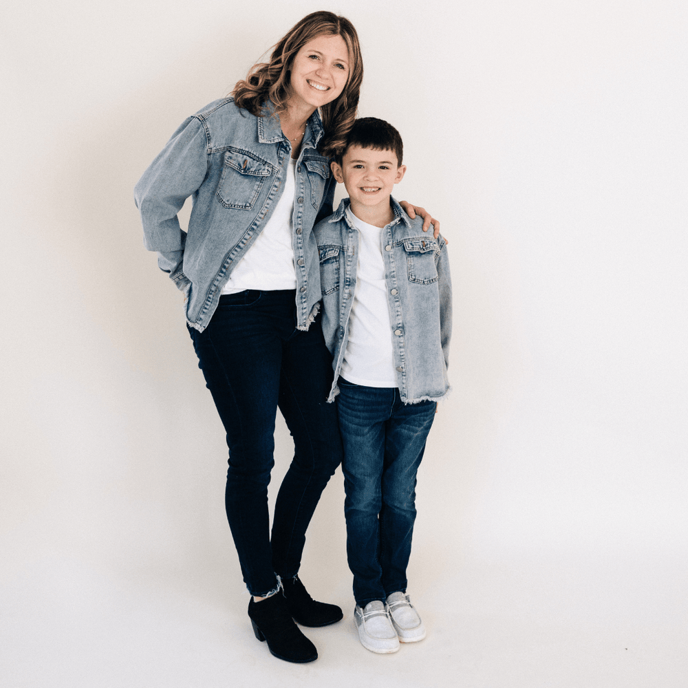 Mommy and Son Matching Denim Jackets - HAHA MAMA Clothing