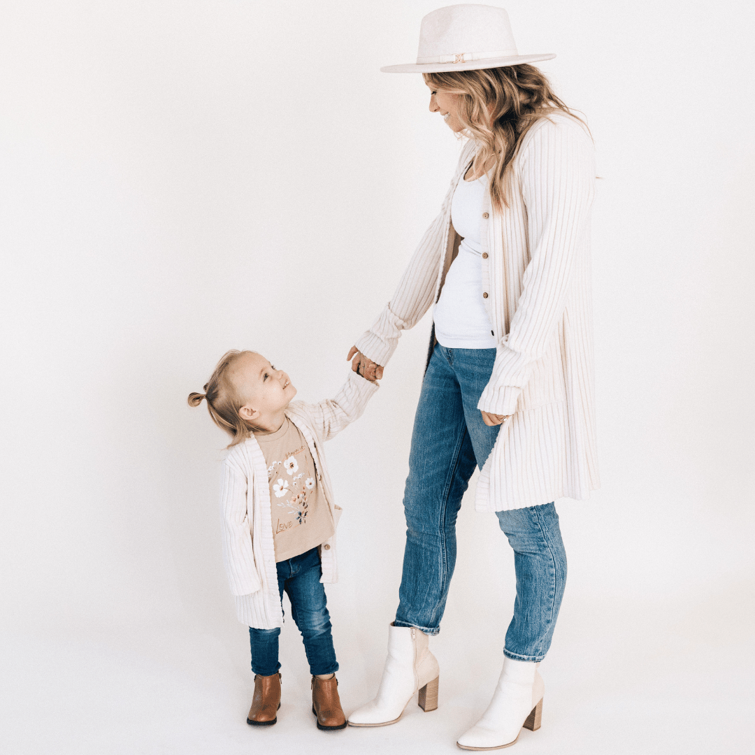 Button Down Cardigans Mommy & Me - HAHA MAMA Clothing