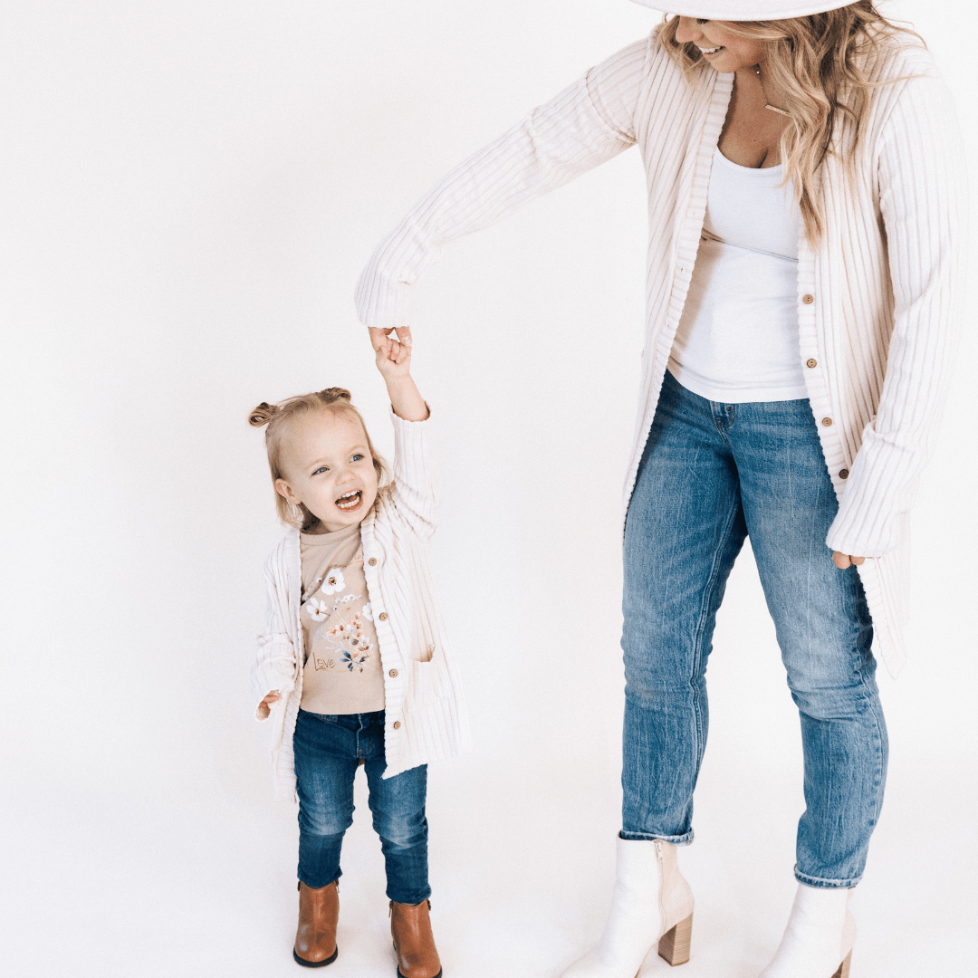 Button Down Cardigans Mommy & Me - HAHA MAMA Clothing